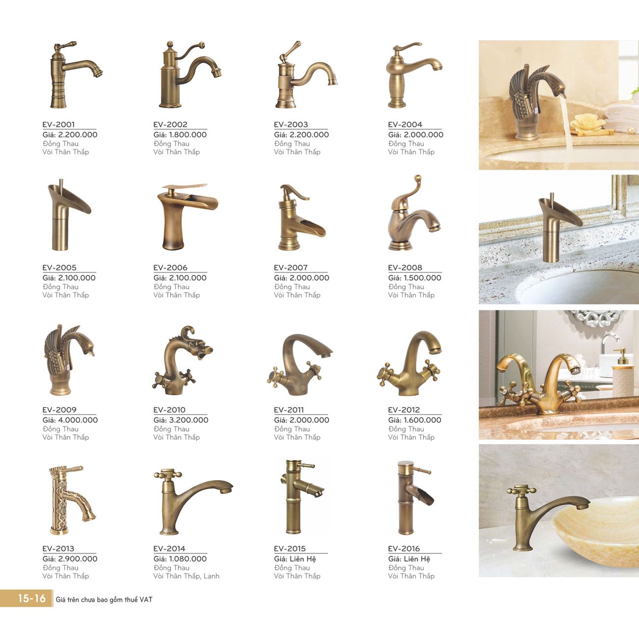 Thiết bị vệ sinh EVEREST Cổ Điển Catalogue và Bảng giá mới nhất /Page 